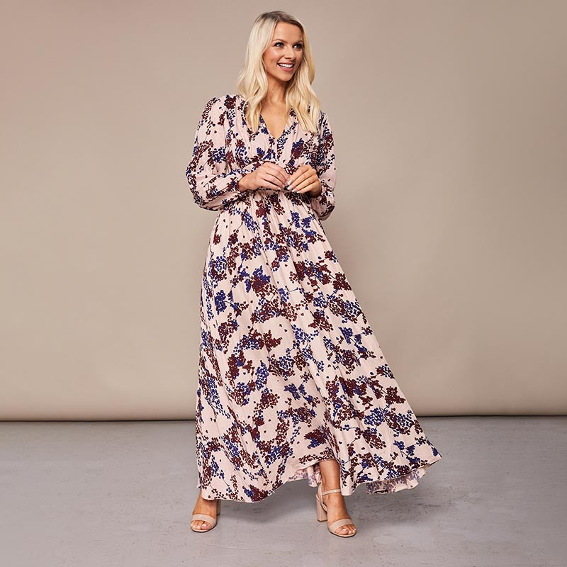 Maisy Maxi Dress Cream Floral