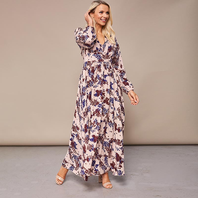 Maisy Maxi Dress Cream Floral