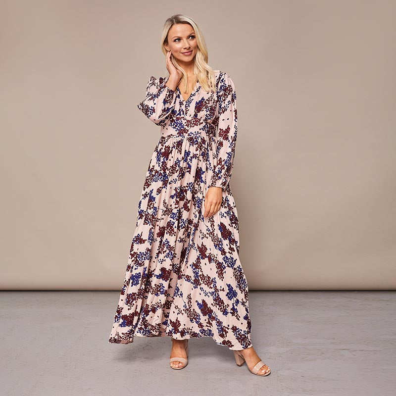 Maisy Maxi Dress Cream Floral