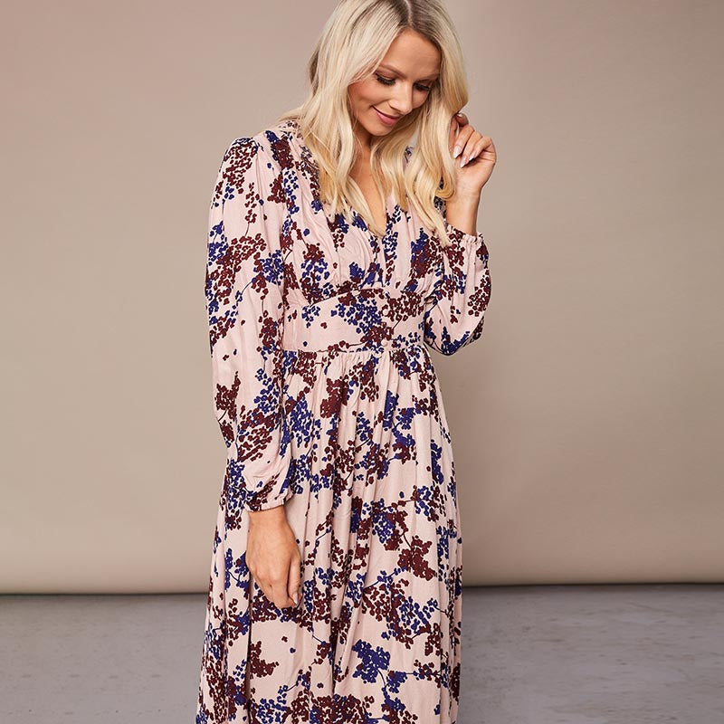 Maisy Maxi Dress Cream Floral