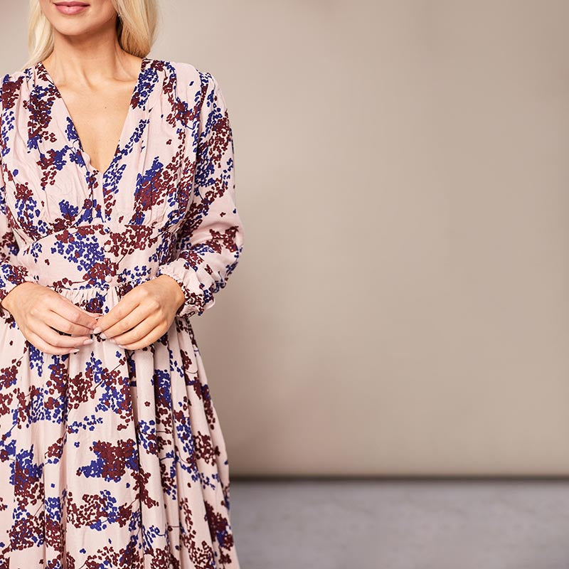 Maisy Maxi Dress Cream Floral