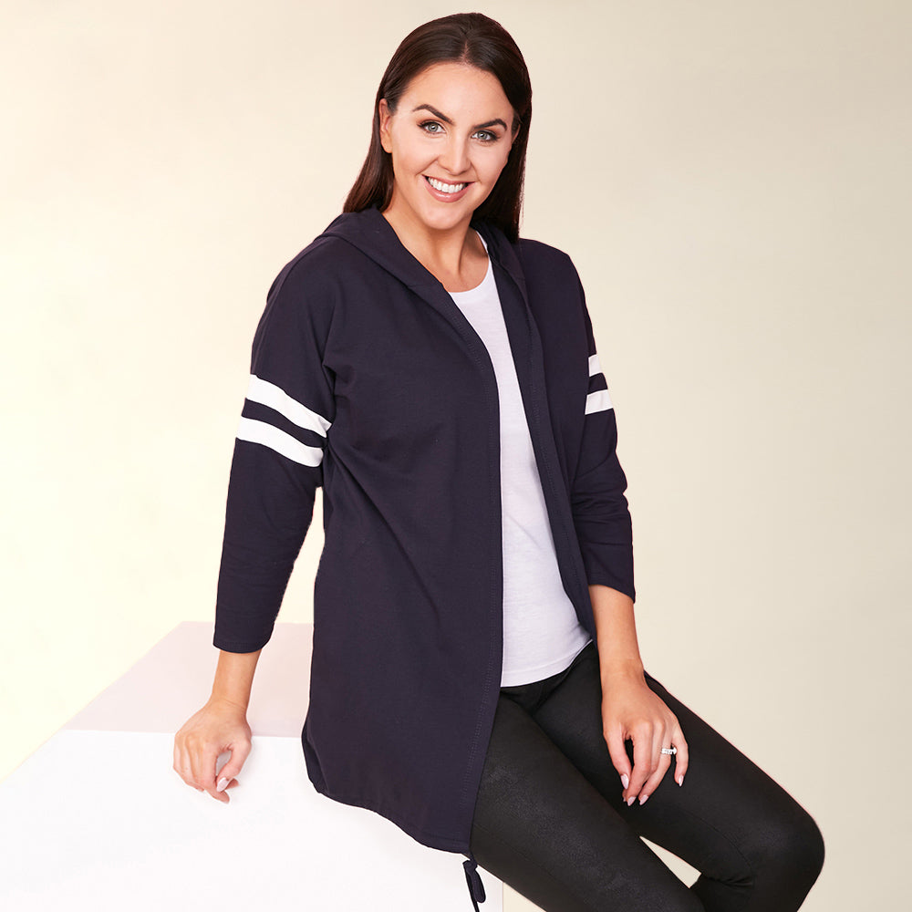 Chloe Hoody (Navy) - The Casual Company
