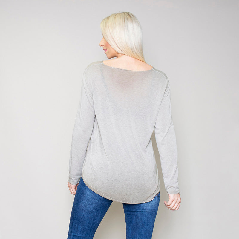 Lori Grey V Neck Jumper