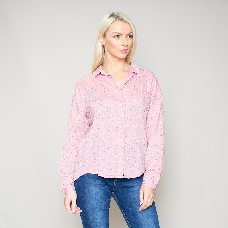 Penny Floral Shirt (Pink)