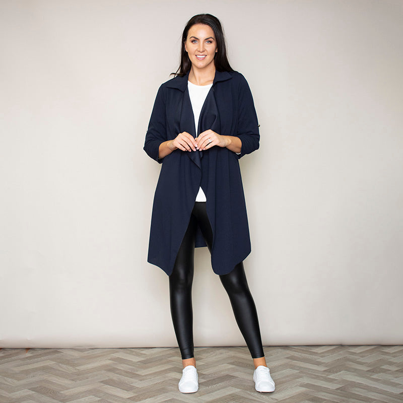 Jenny Waterfall Cardigan (Navy)