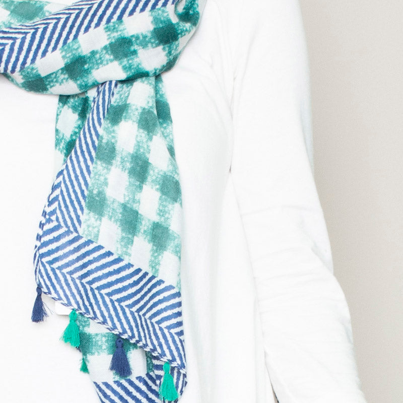 Pia Scarf Tassel (Green)