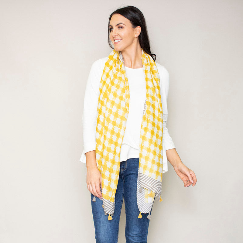 Pia Scarf Tassel (Yellow)