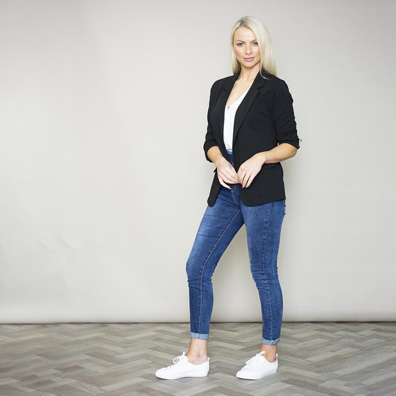 Rosalyn Stretch Blazer (Black)
