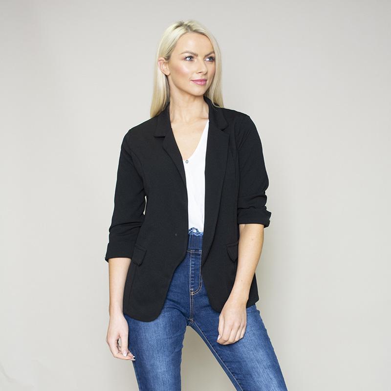 Rosalyn Stretch Blazer (Black)