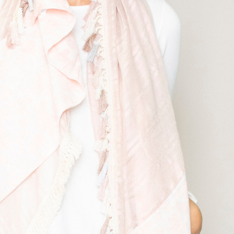 Rio Tassel Scarf (Pink)