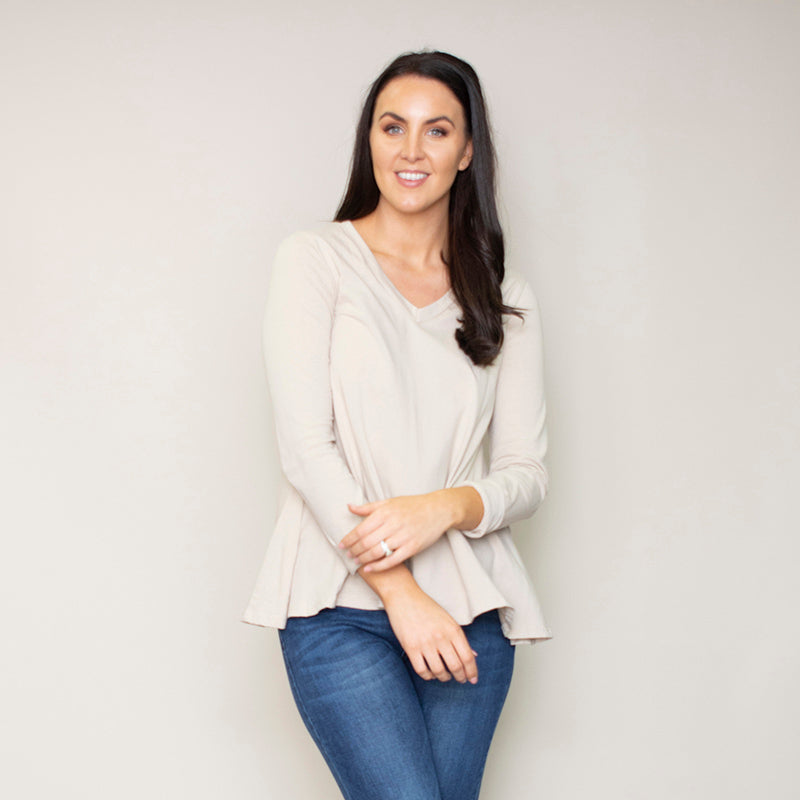 Sofia Swing V-Neck Top (Hazel)