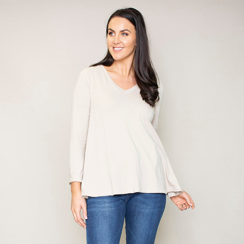 Sofia Swing V-Neck Top (Hazel)