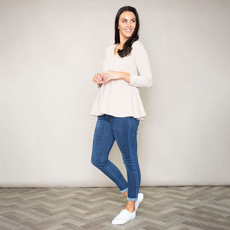 Sofia Swing V-Neck Top (Hazel)
