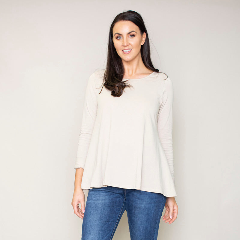 Sonia Swing Round Neck Top (Hazel)