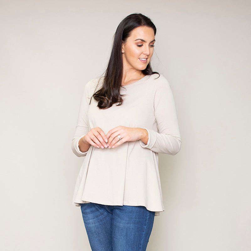 Sonia Swing Round Neck Top (Hazel)