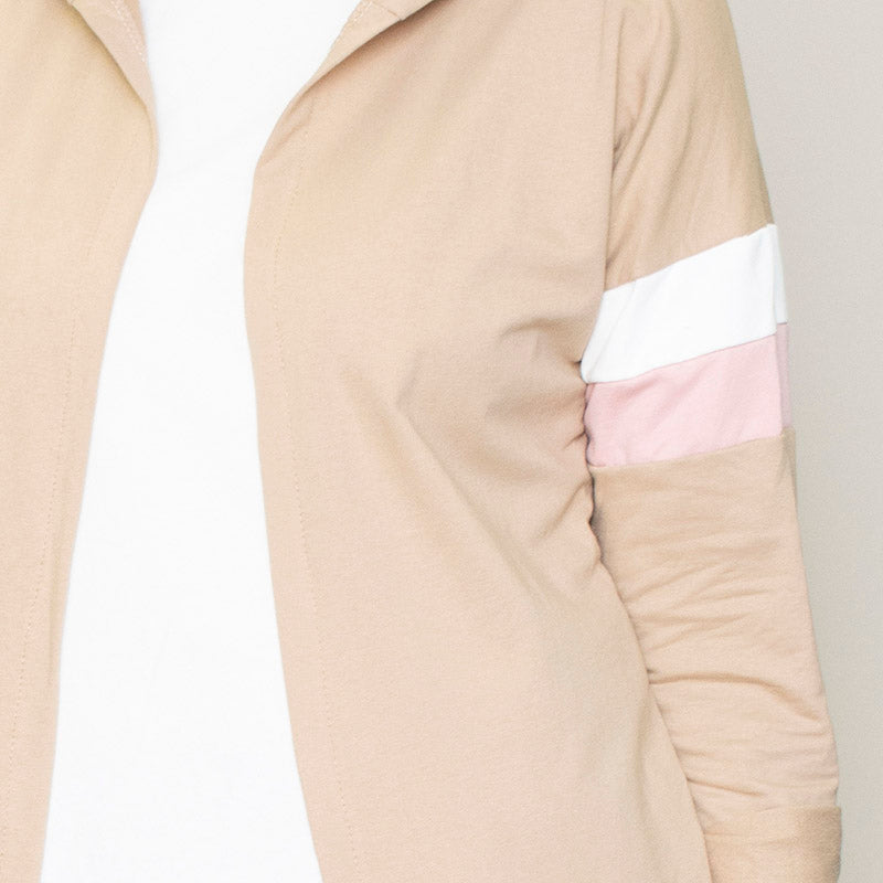 Rosie Stripe Hoody (Cappuccino)
