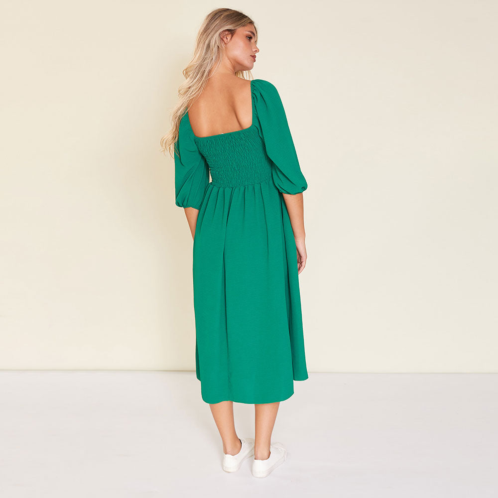 Kadie Dress (Forest Green)