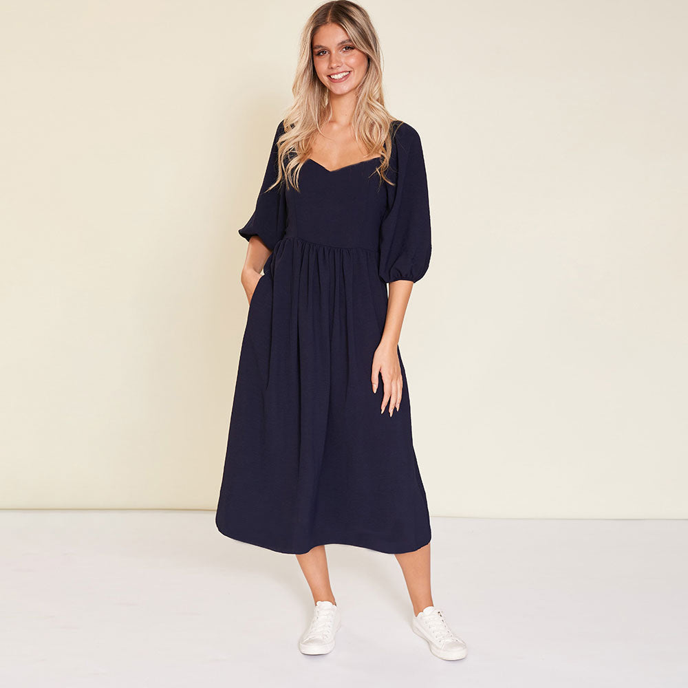 Kadie Dress (Navy)