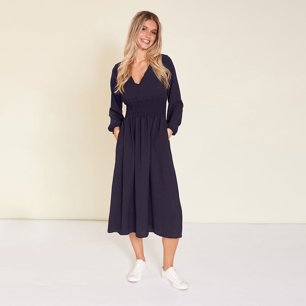 Sasha Dress (Navy)