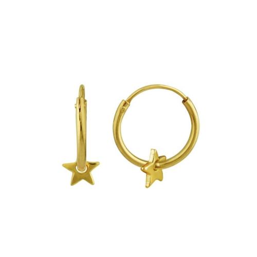 Mini Star Hoops Gold