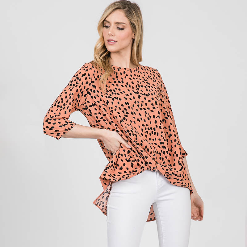Annie Animal Print Blouse - The Casual Company