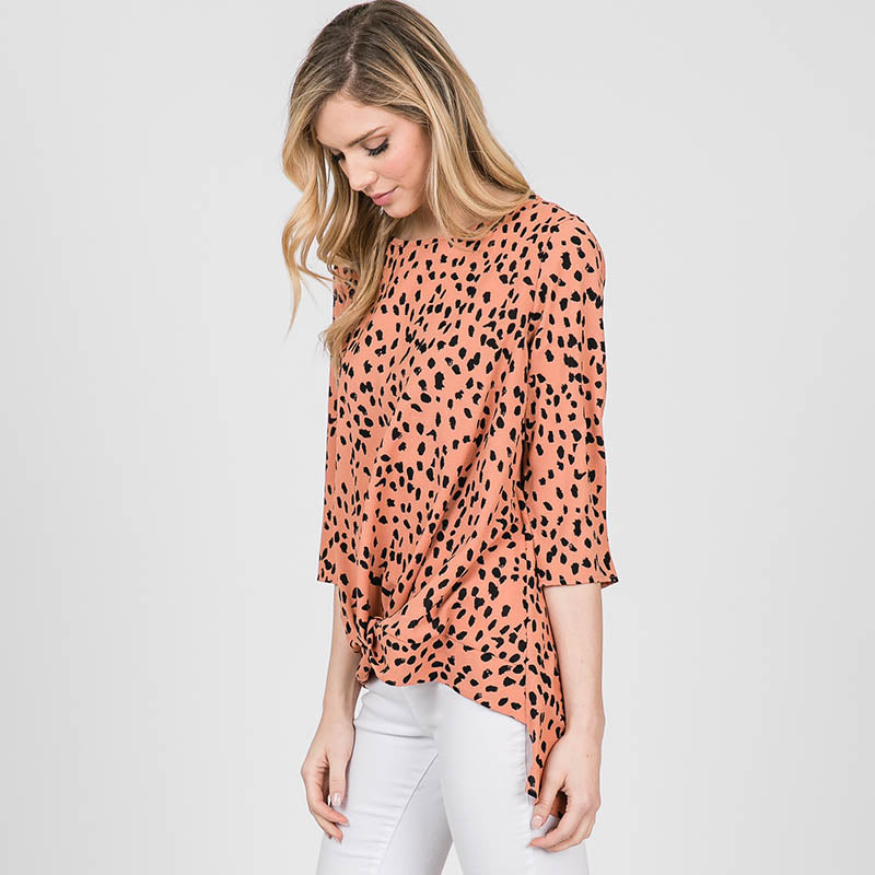 Annie Animal Print Blouse - The Casual Company