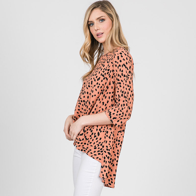Annie Animal Print Blouse - The Casual Company