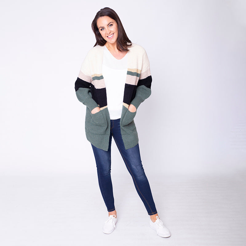 Matilda Cardigan (Forest Green)