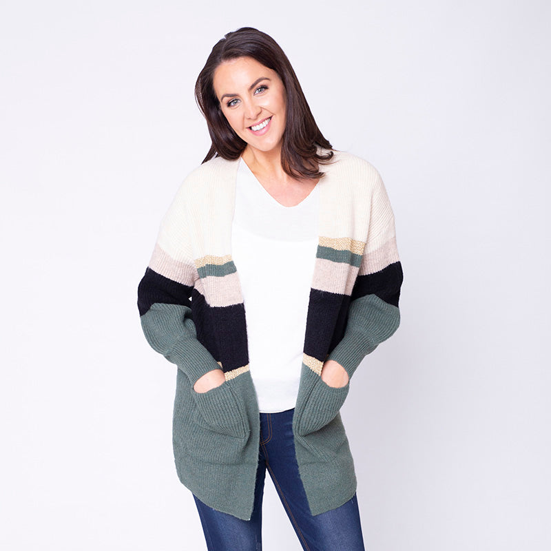 Matilda Cardigan (Forest Green)