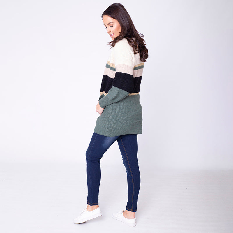 Matilda Cardigan (Forest Green)