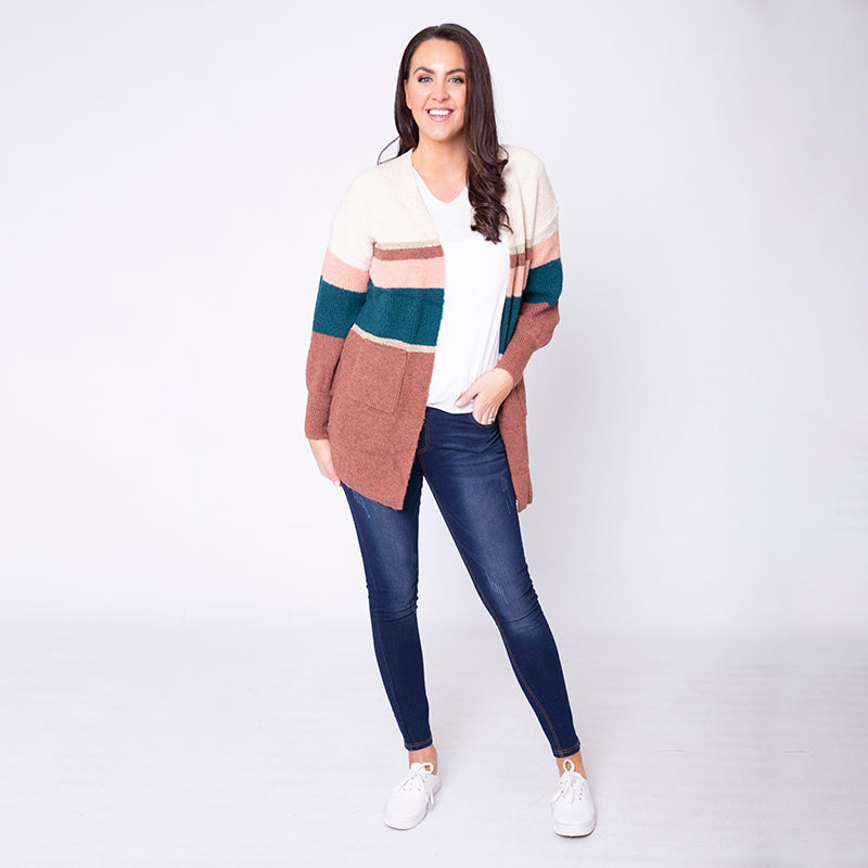 Matilda Muted Cardigan (Rust)