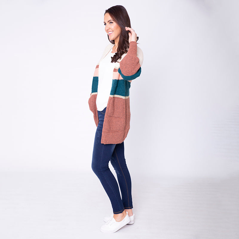 Matilda Muted Cardigan (Rust)