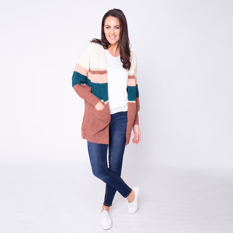 Matilda Muted Cardigan (Rust)