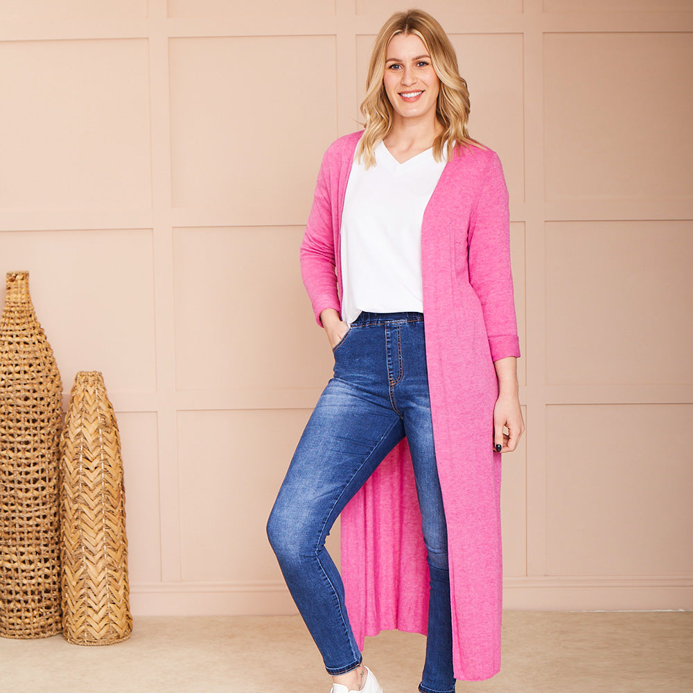Emilia Cardigan (Fucsia)