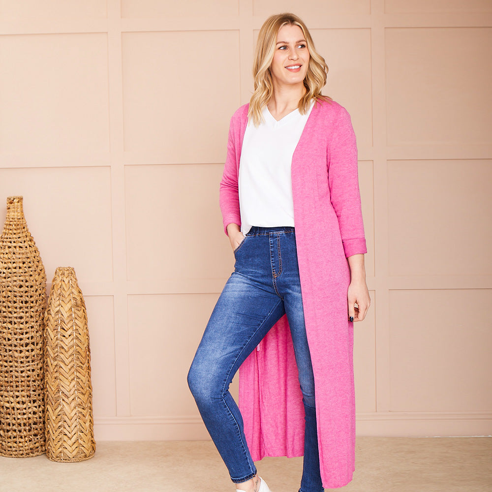 Emilia Cardigan (Fucsia)