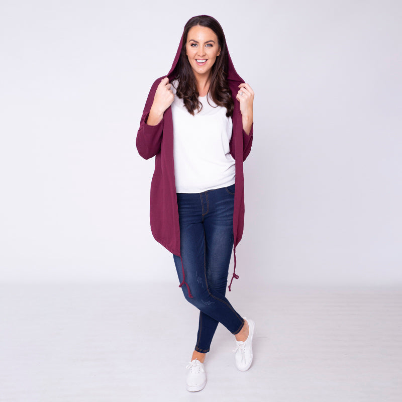 Pippa Parka Hoody Burgundy