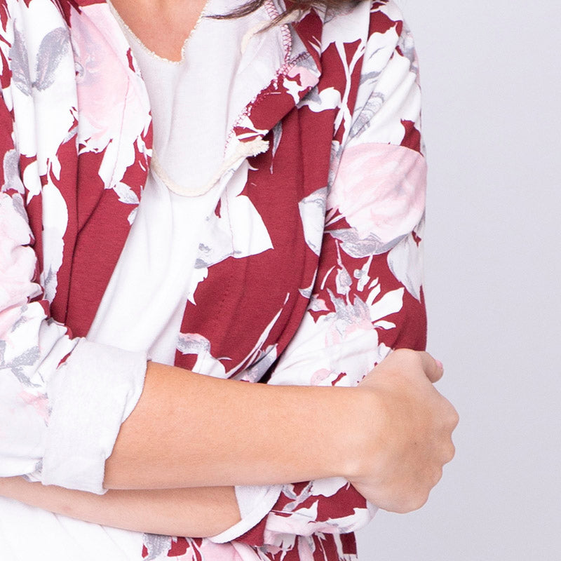 Farah Floral Hoody Red