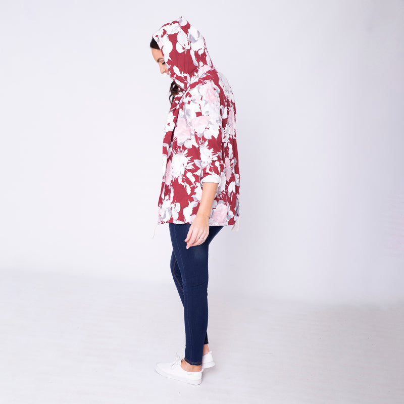 Farah Floral Hoody Red