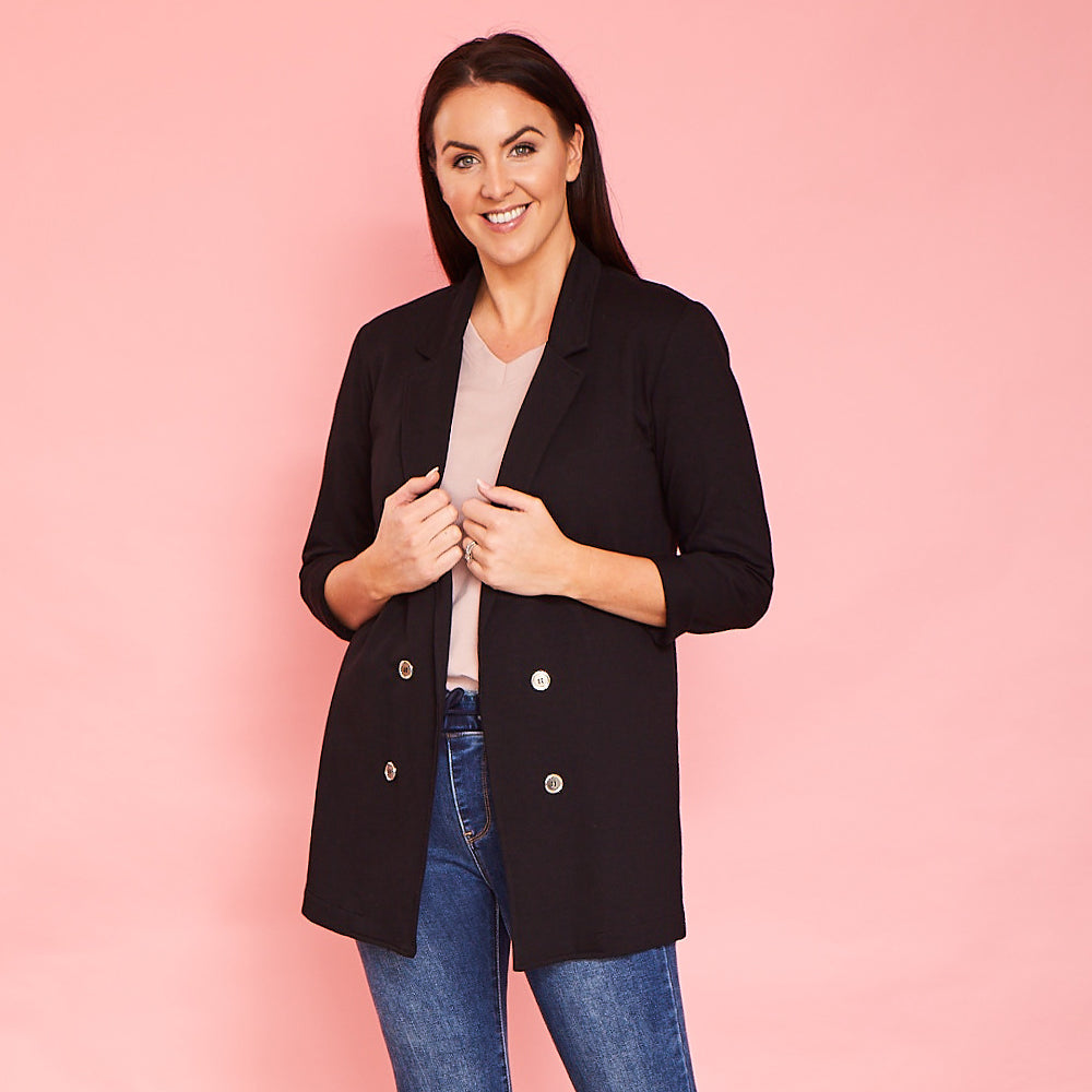 Kyla Stretch Blazer (Black)