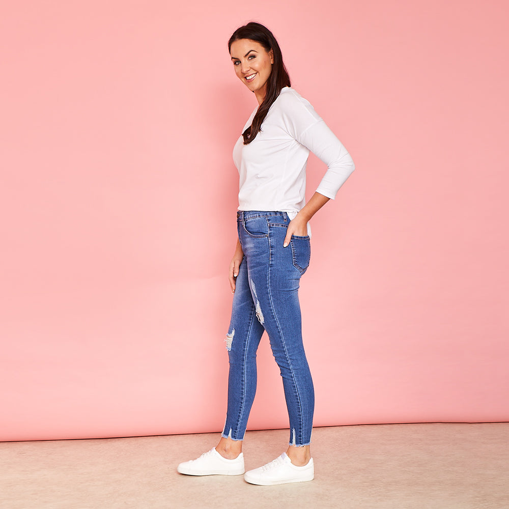 Leona Jeans (Vintage Blue)