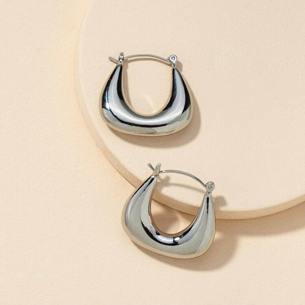 Sarina Hoop Earrings (Silver)