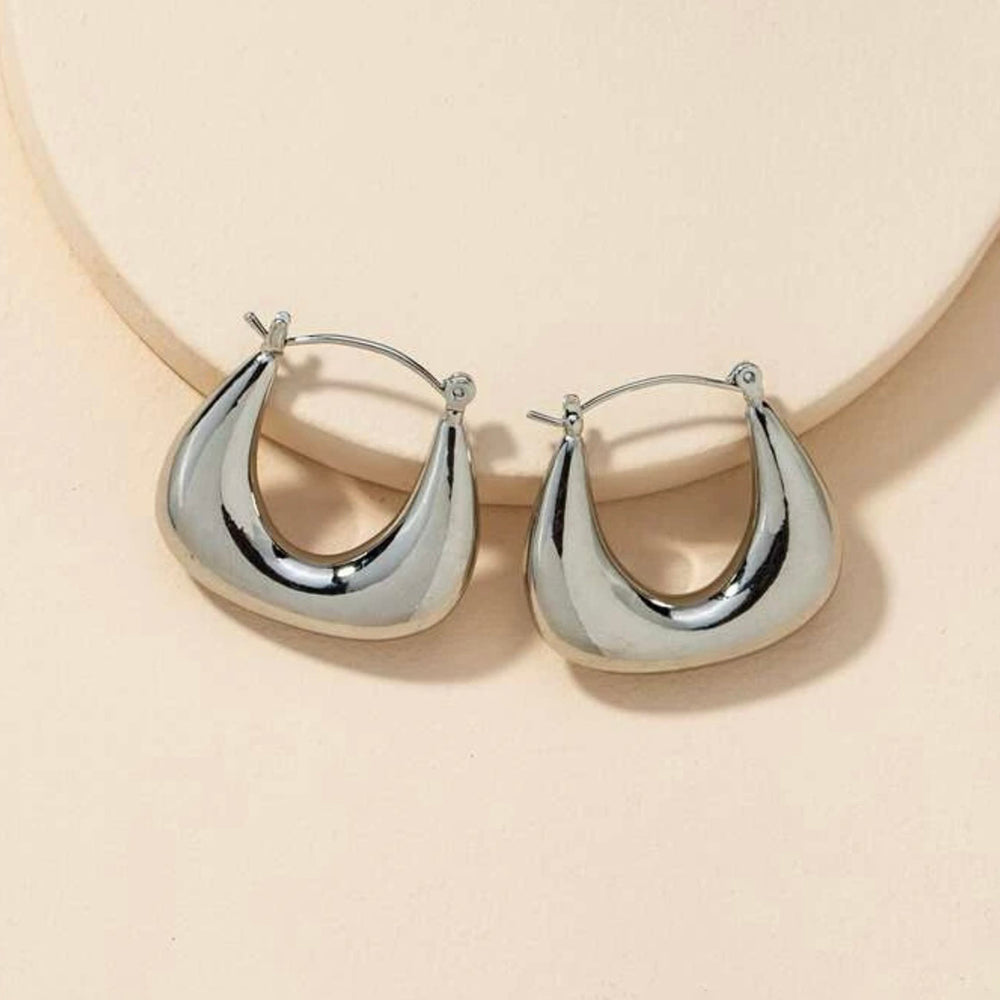 Sarina Hoop Earrings (Silver)