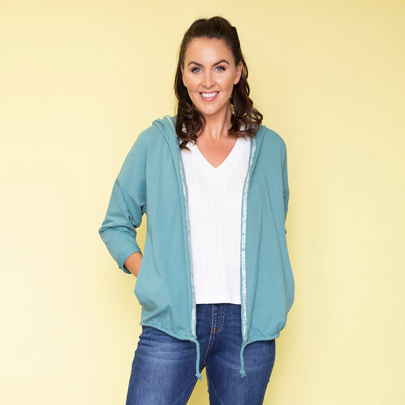 Bailey Hoody (Teal) - The Casual Company