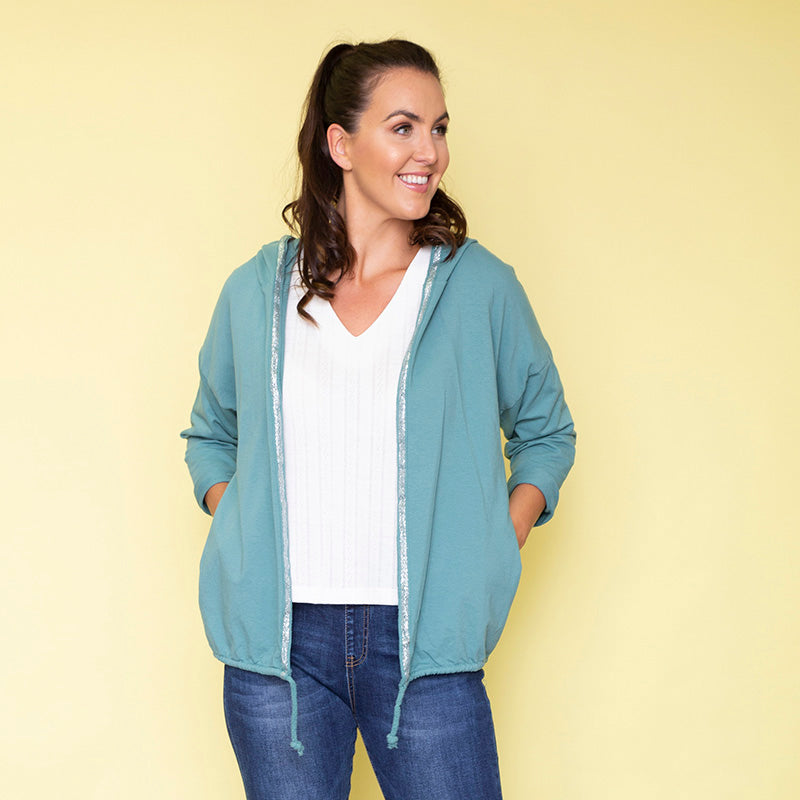 Bailey Hoody (Teal) - The Casual Company