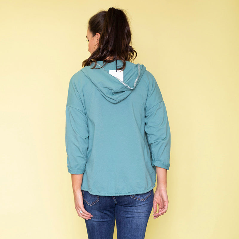 Bailey Hoody (Teal) - The Casual Company
