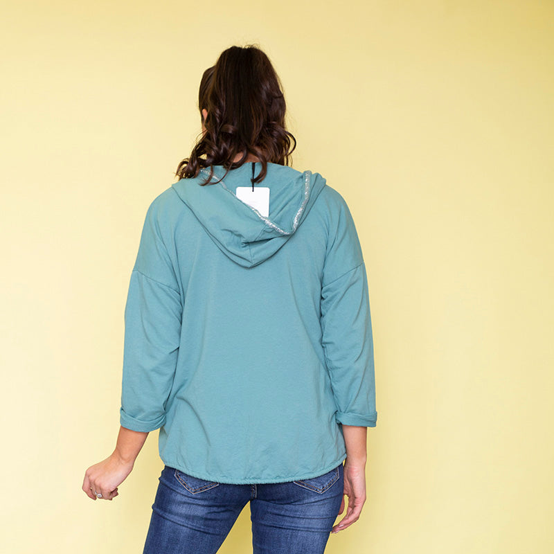 Bailey Hoody (Teal) - The Casual Company