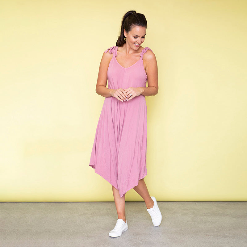 Frankie Relaxed Fit Jumpsuit (Rose)
