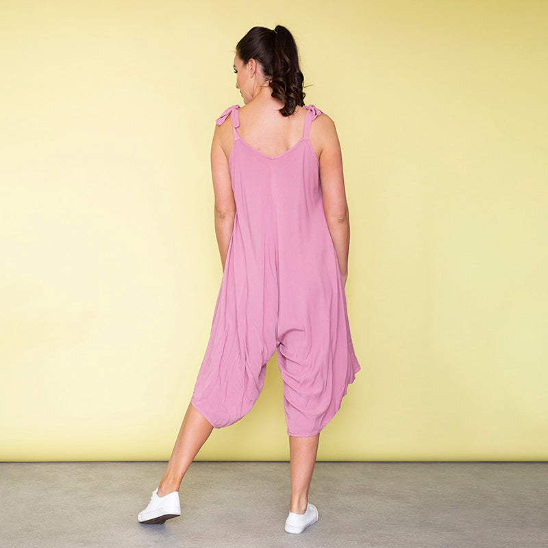 Frankie Relaxed Fit Jumpsuit (Rose)