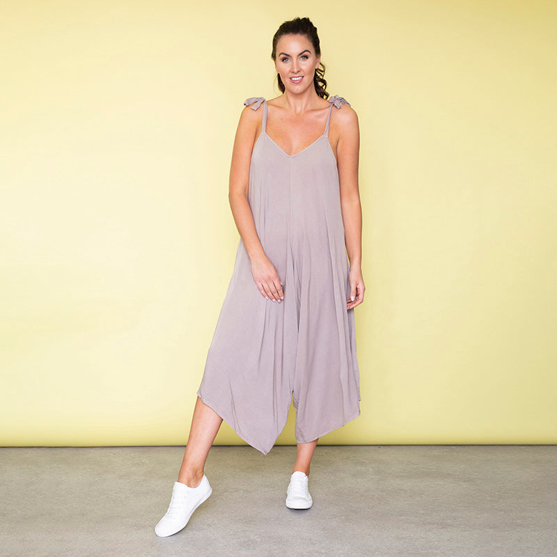 Frankie Relaxed Fit Jumpsuit (Sand)