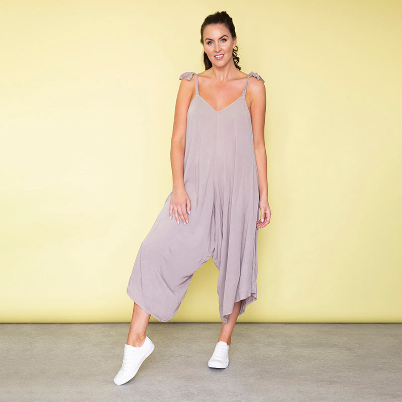 Frankie Relaxed Fit Jumpsuit (Sand)